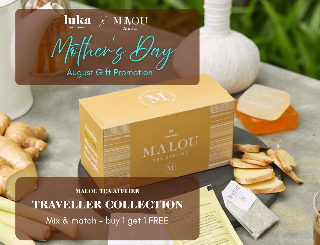 LUKA x MALOU TEA ATELIER TRAVELLER COLLECTION 1-FOR-1 PROMOTION