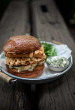 Load image into Gallery viewer, GRILLED HALLOUMI &amp; AUBERGINE SANDWICH
