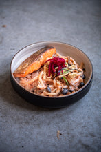 Load image into Gallery viewer, CREAMY MENTAIKO UDON WITH GRILLED SALMON
