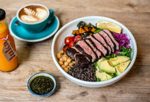 Load image into Gallery viewer, COFFEE-RUBBED STEAK &amp; QUINOA BOWL
